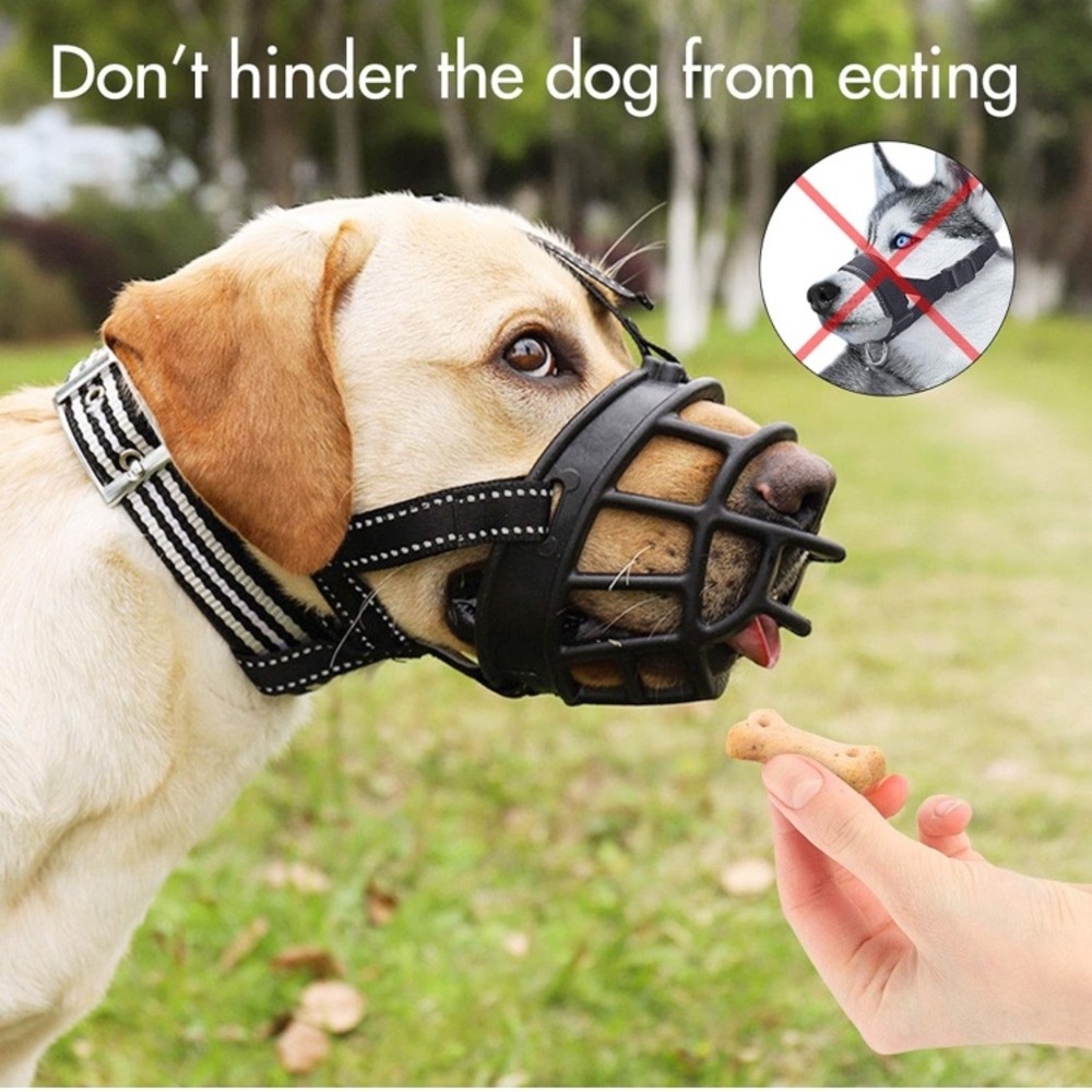 SALE!! Silicone basket muzzle size 2 and dog poop bags.     4